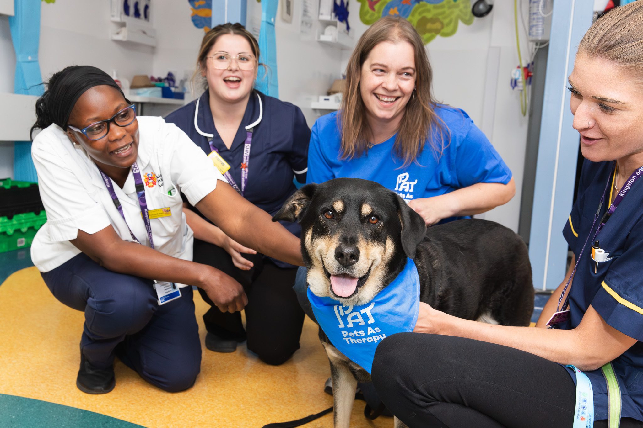 Hospital_Elaine & Skye_with staff